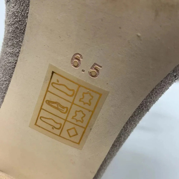 Jeffrey Campbell Cordia Peep Toe Heels Laser Cut Suede High Heels Ankle Size 6.5 - Picture 12 of 12